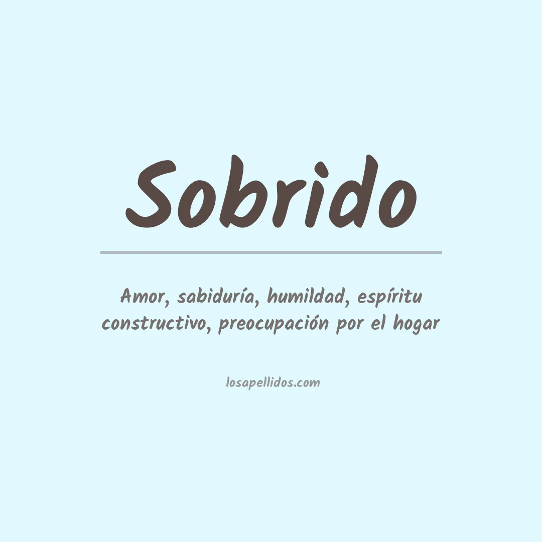 Apellido Sobrido