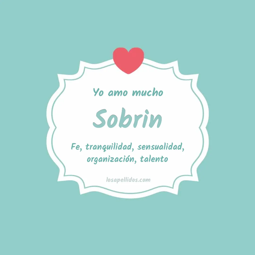 Yo amo mucho Sobrin