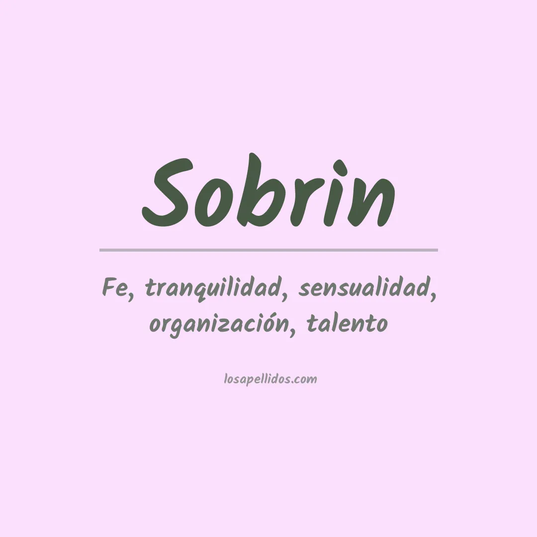 Apellido Sobrin