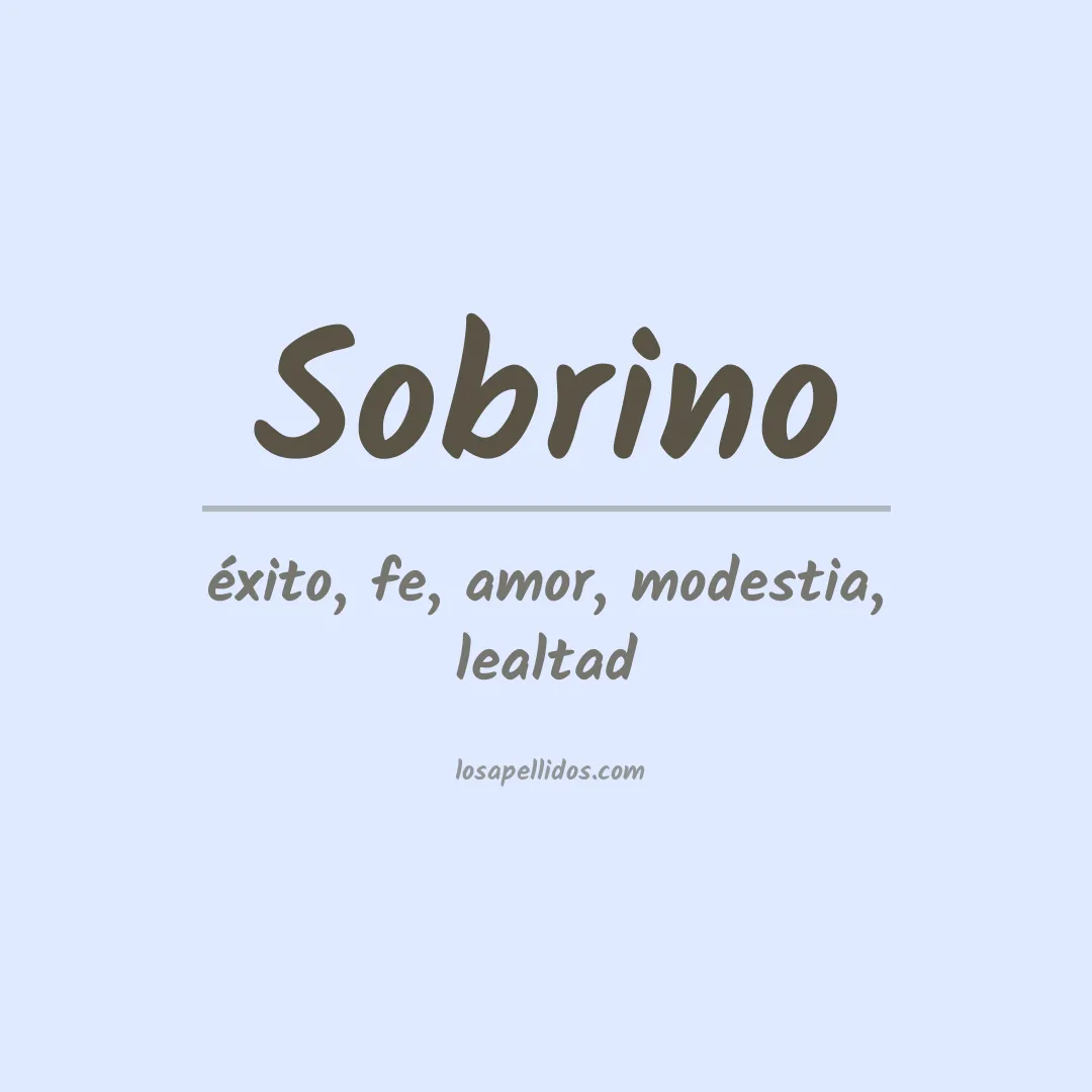 Apellido Sobrino