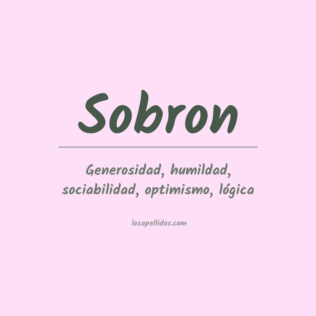Apellido Sobron