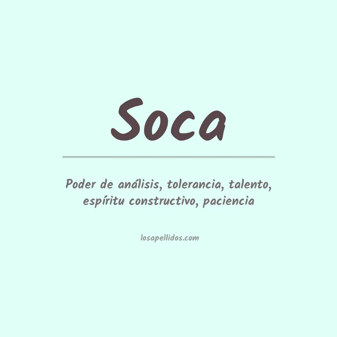 Apellido Soca