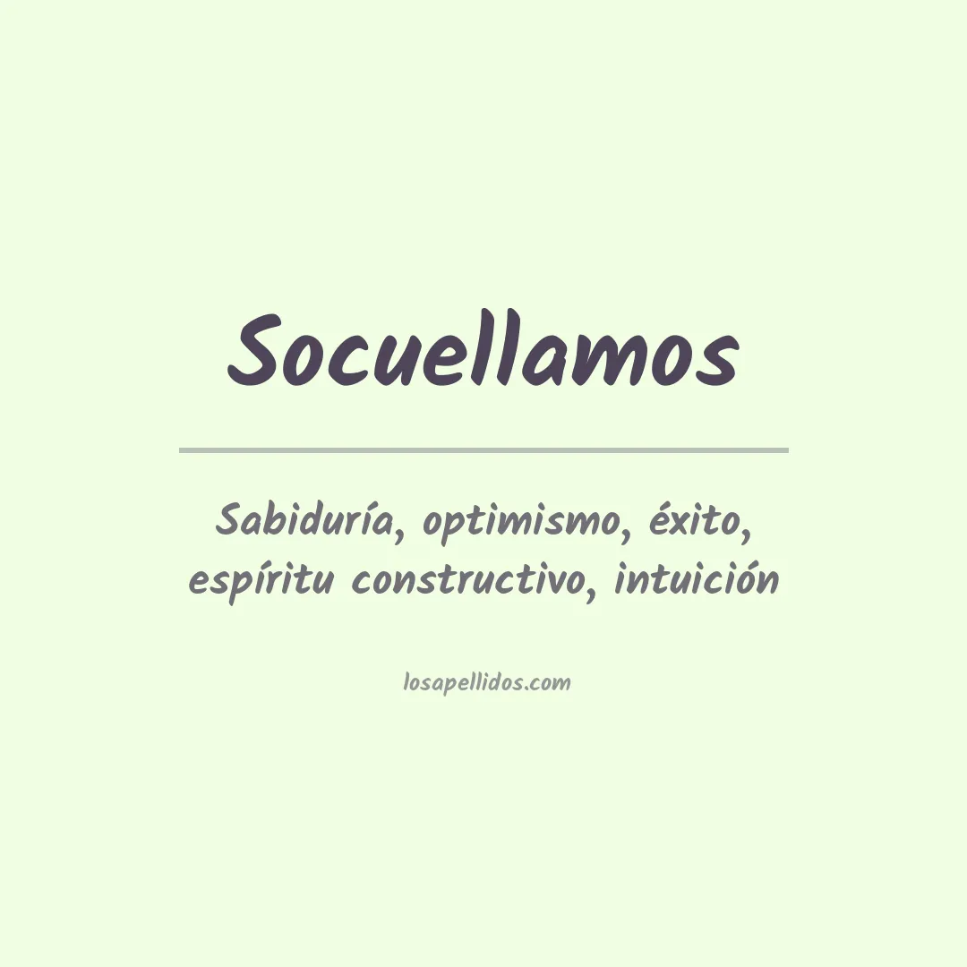 Significado del Apellido Socuellamos