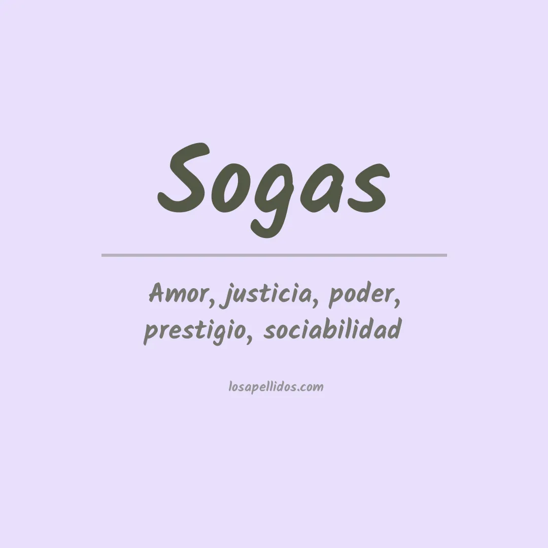 Apellido Sogas