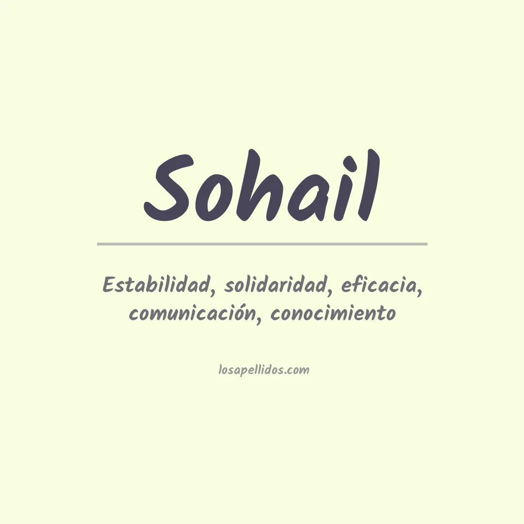 Apellido Sohail