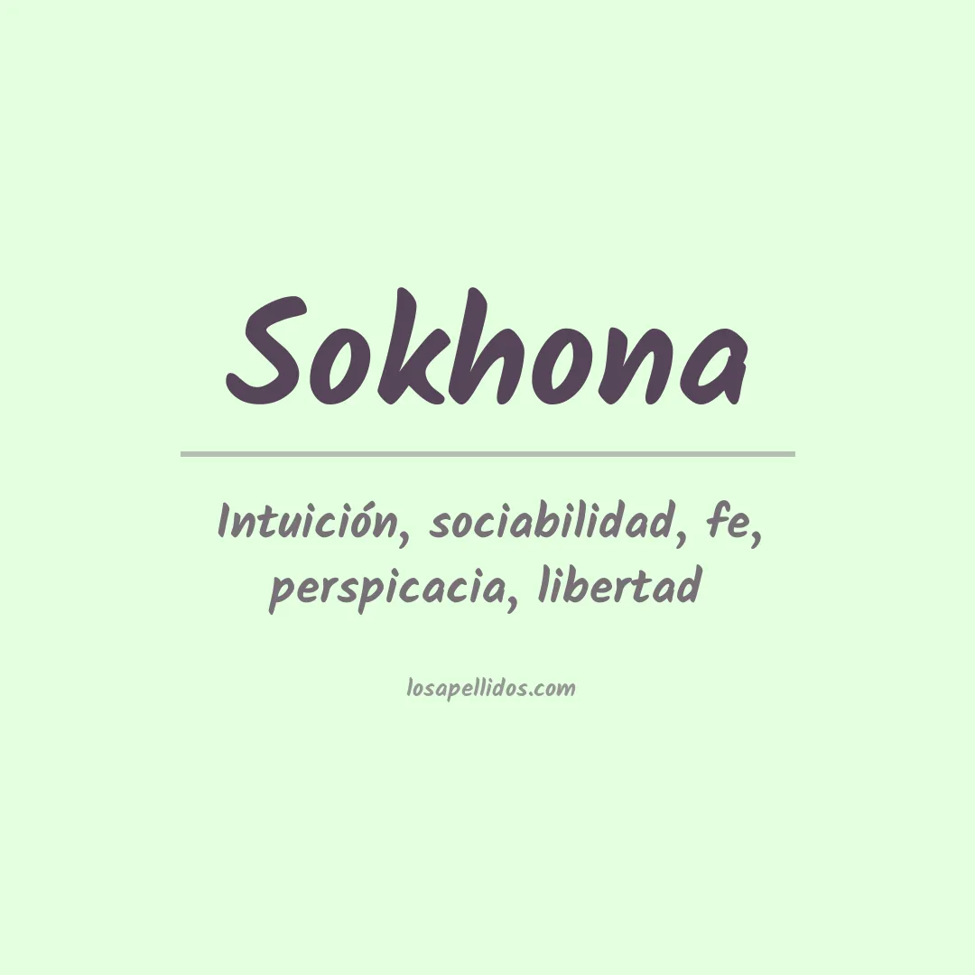 Apellido Sokhona