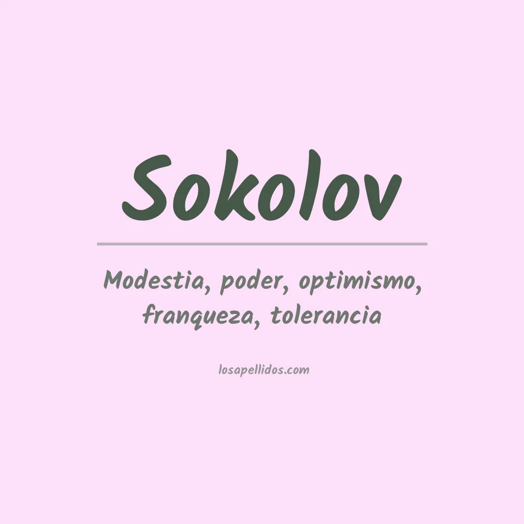 Apellido Sokolov