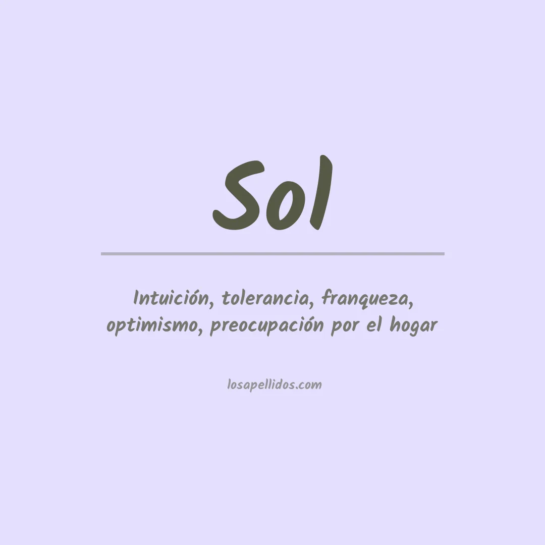 Apellido Sol