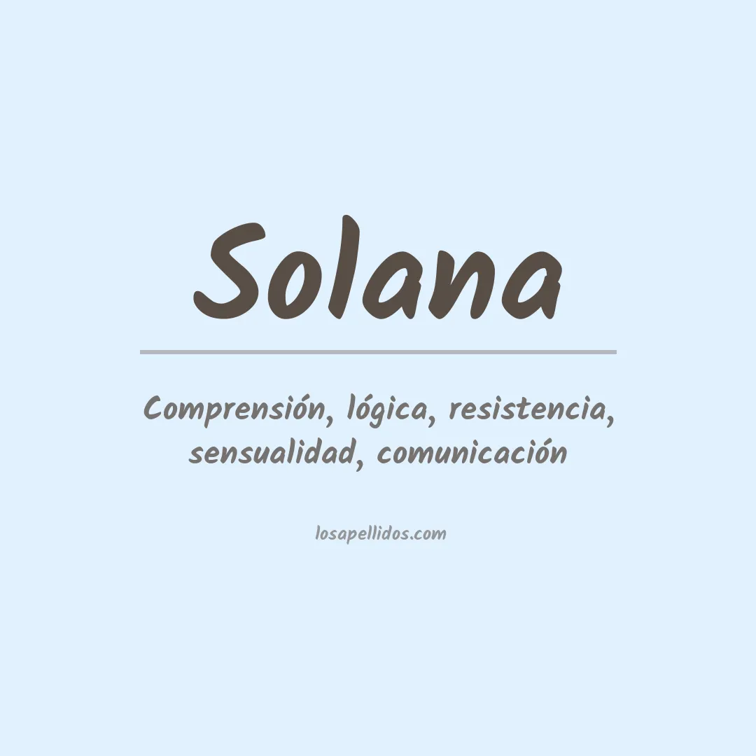 Apellido Solana