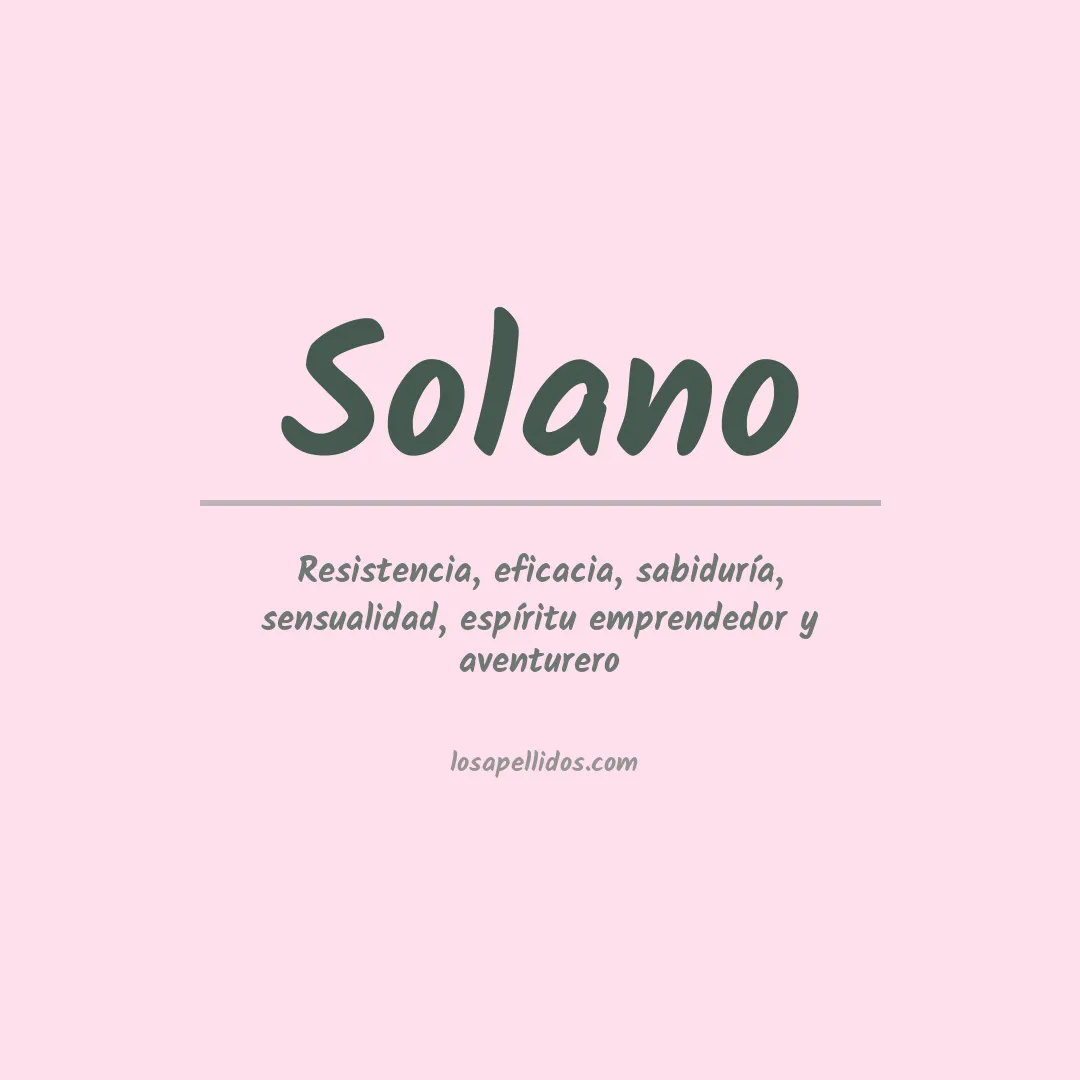 Apellido Solano