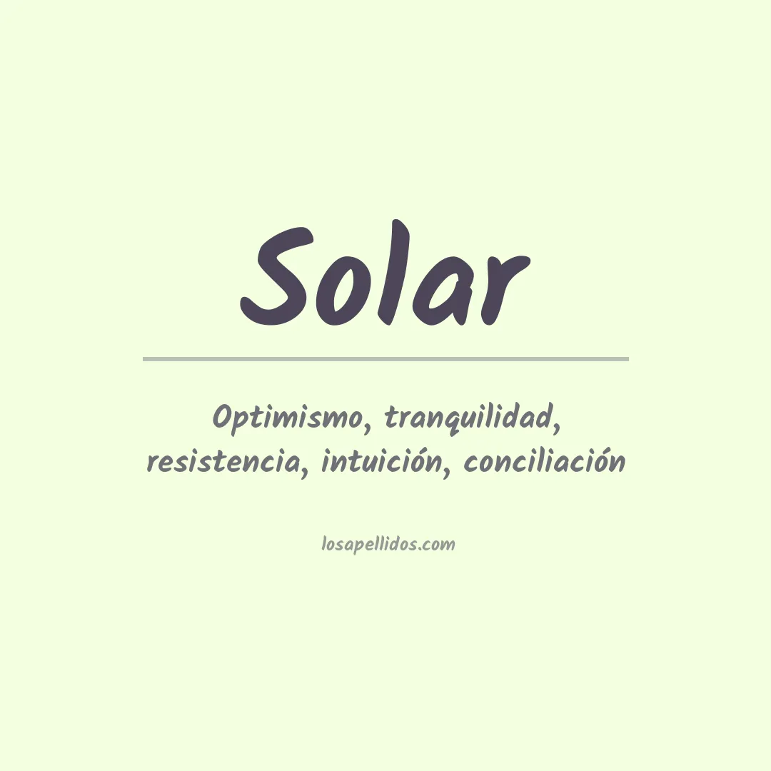 Apellido Solar