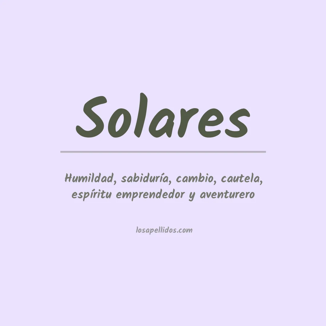 Apellido Solares