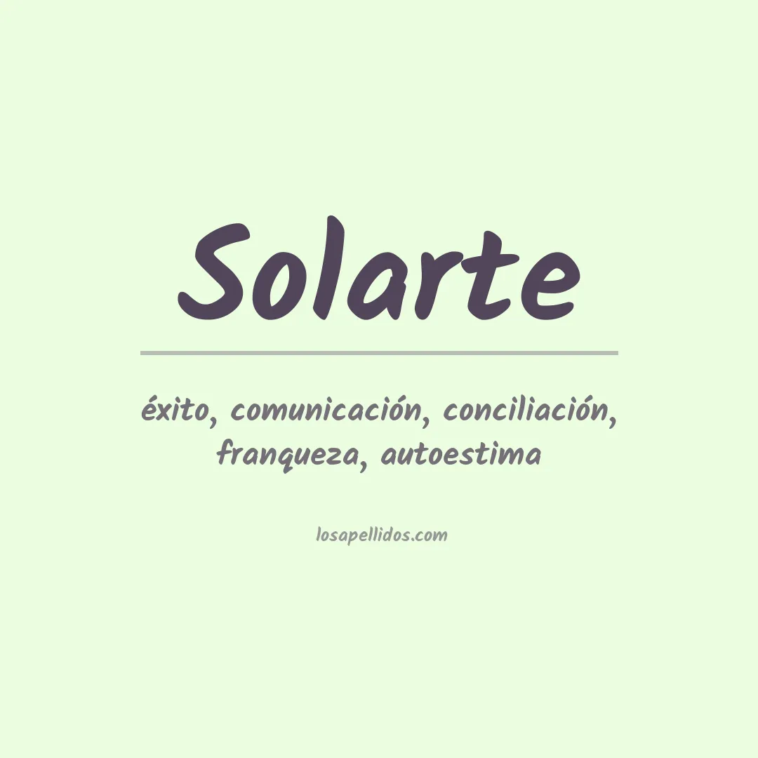 Apellido Solarte