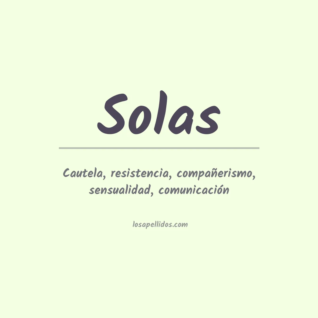 Apellido Solas
