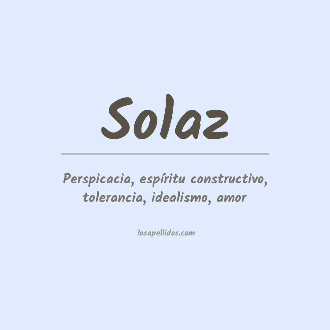 Apellido Solaz