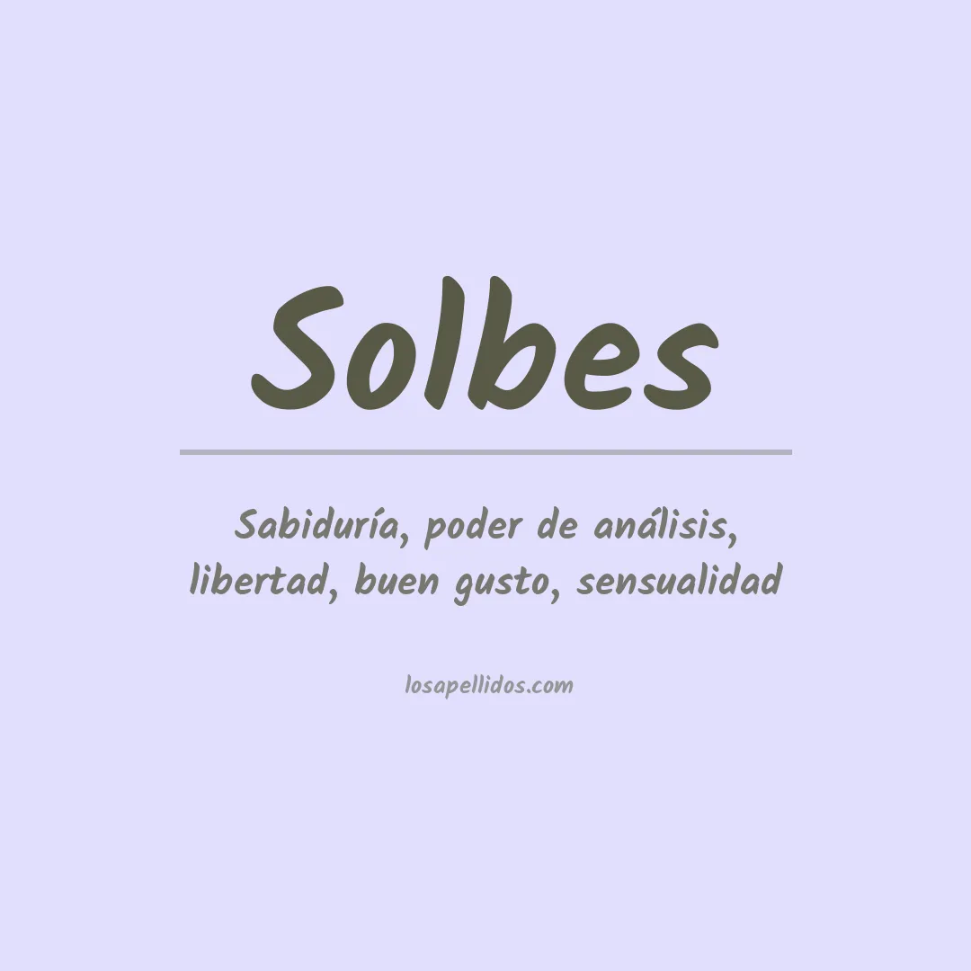 Apellido Solbes