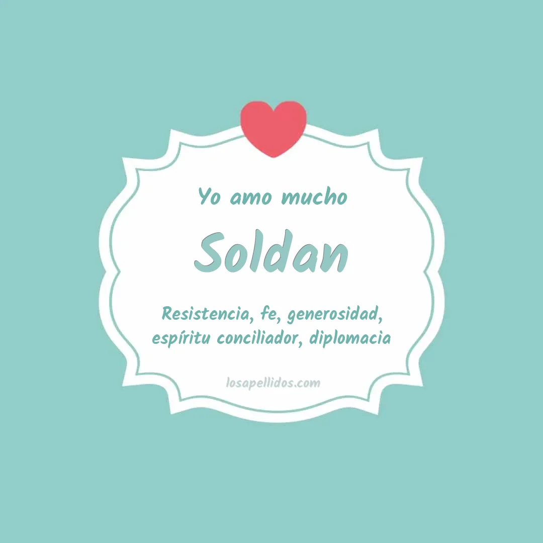 Yo amo mucho Soldan