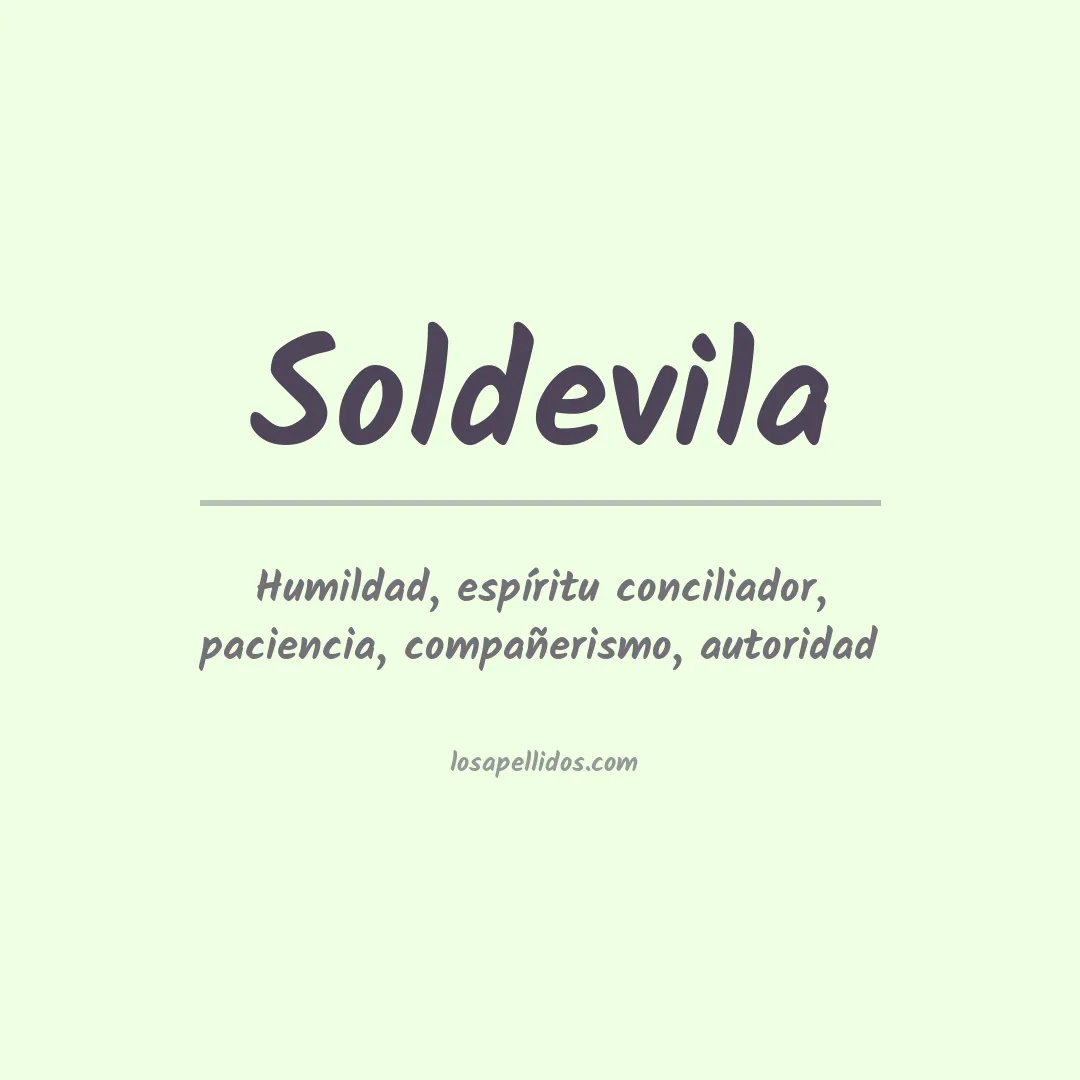 Apellido Soldevila