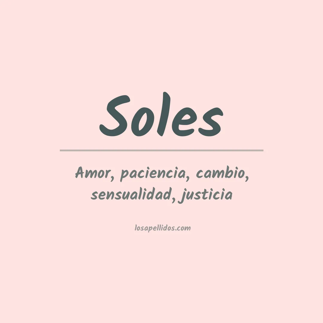 Apellido Soles