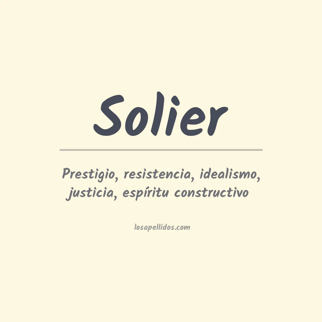 Apellido Solier