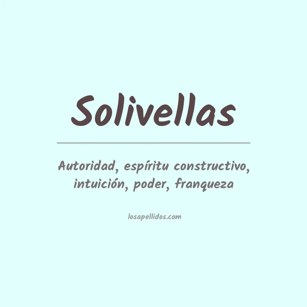 Apellido Solivellas