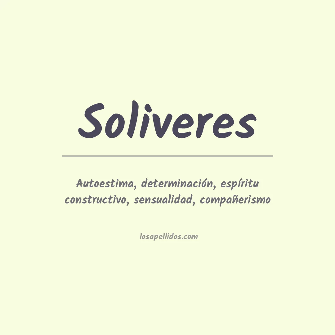 Apellido Soliveres