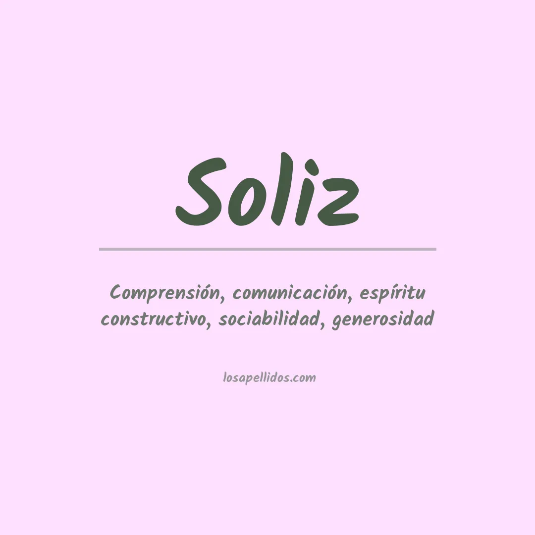Apellido Soliz