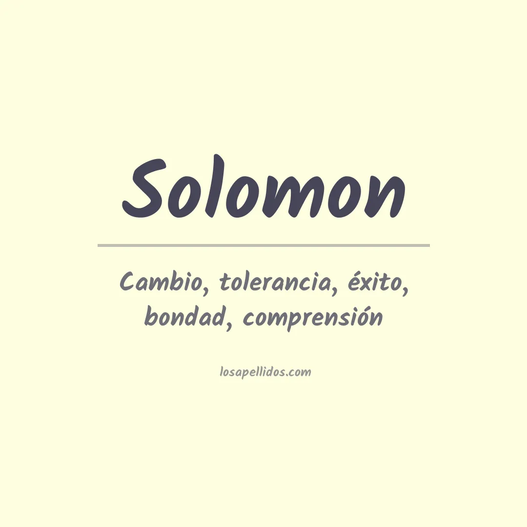 Apellido Solomon