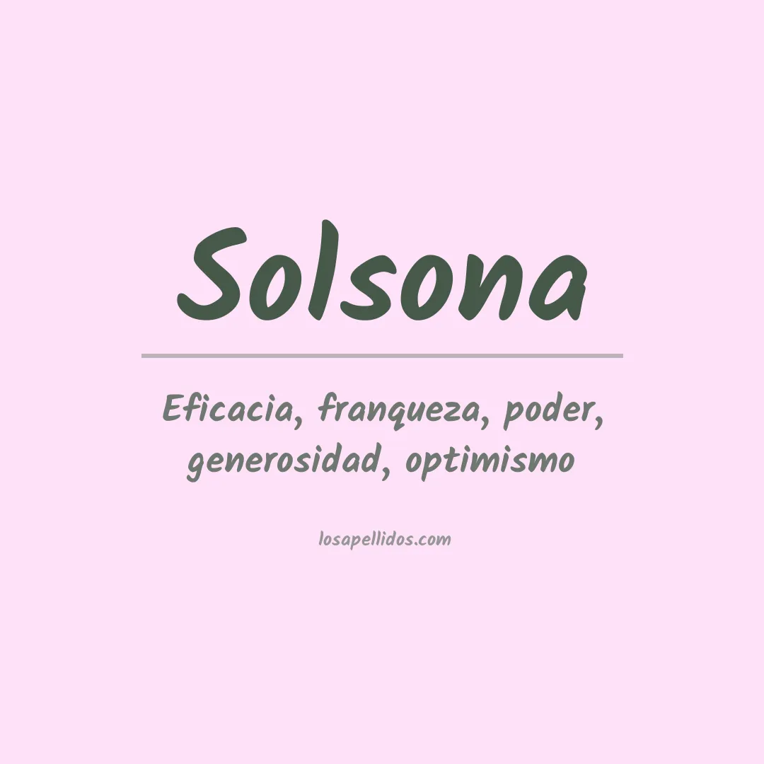 Apellido Solsona