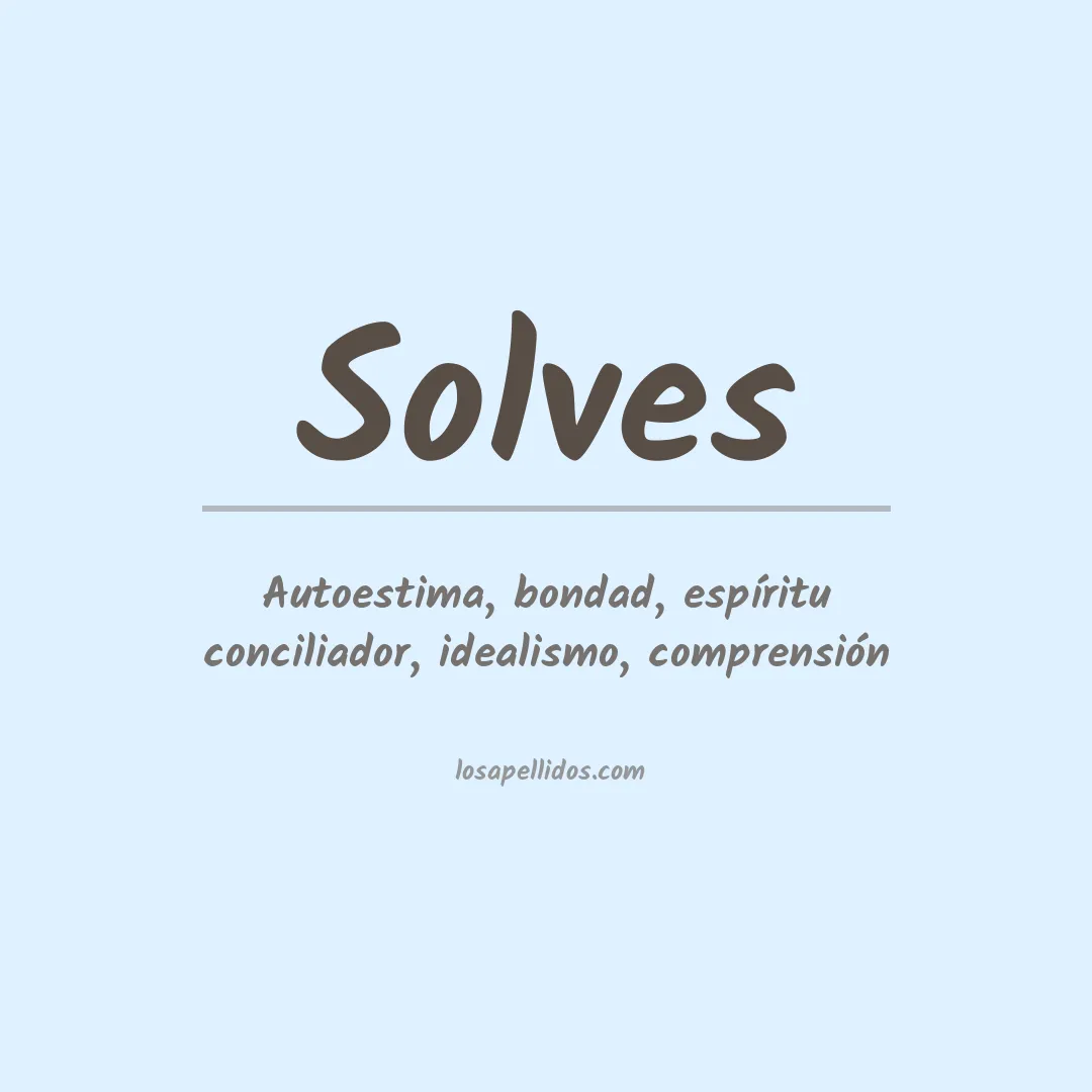 Apellido Solves