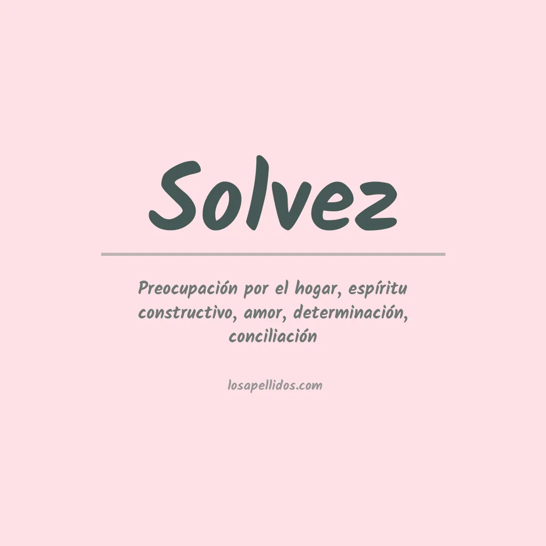 Apellido Solvez