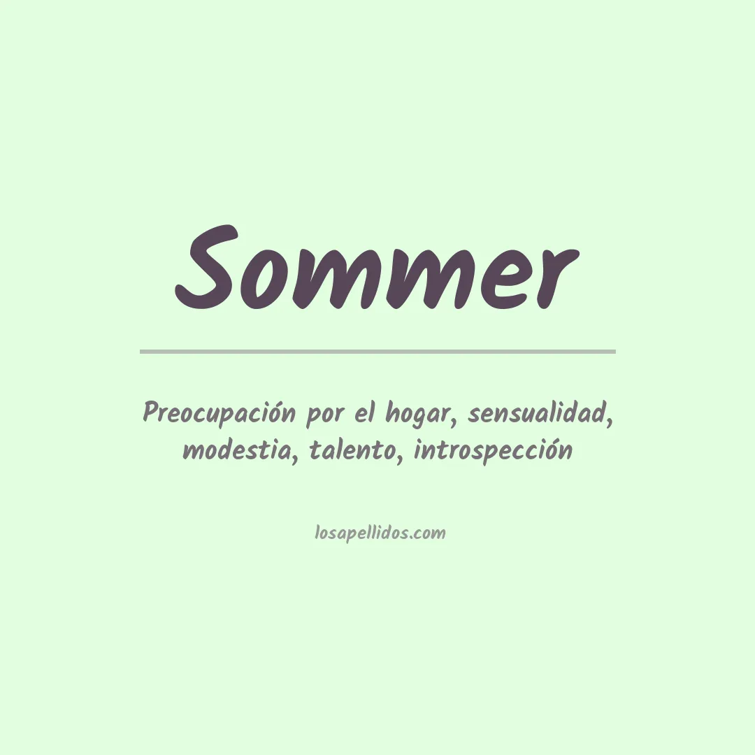 Apellido Sommer