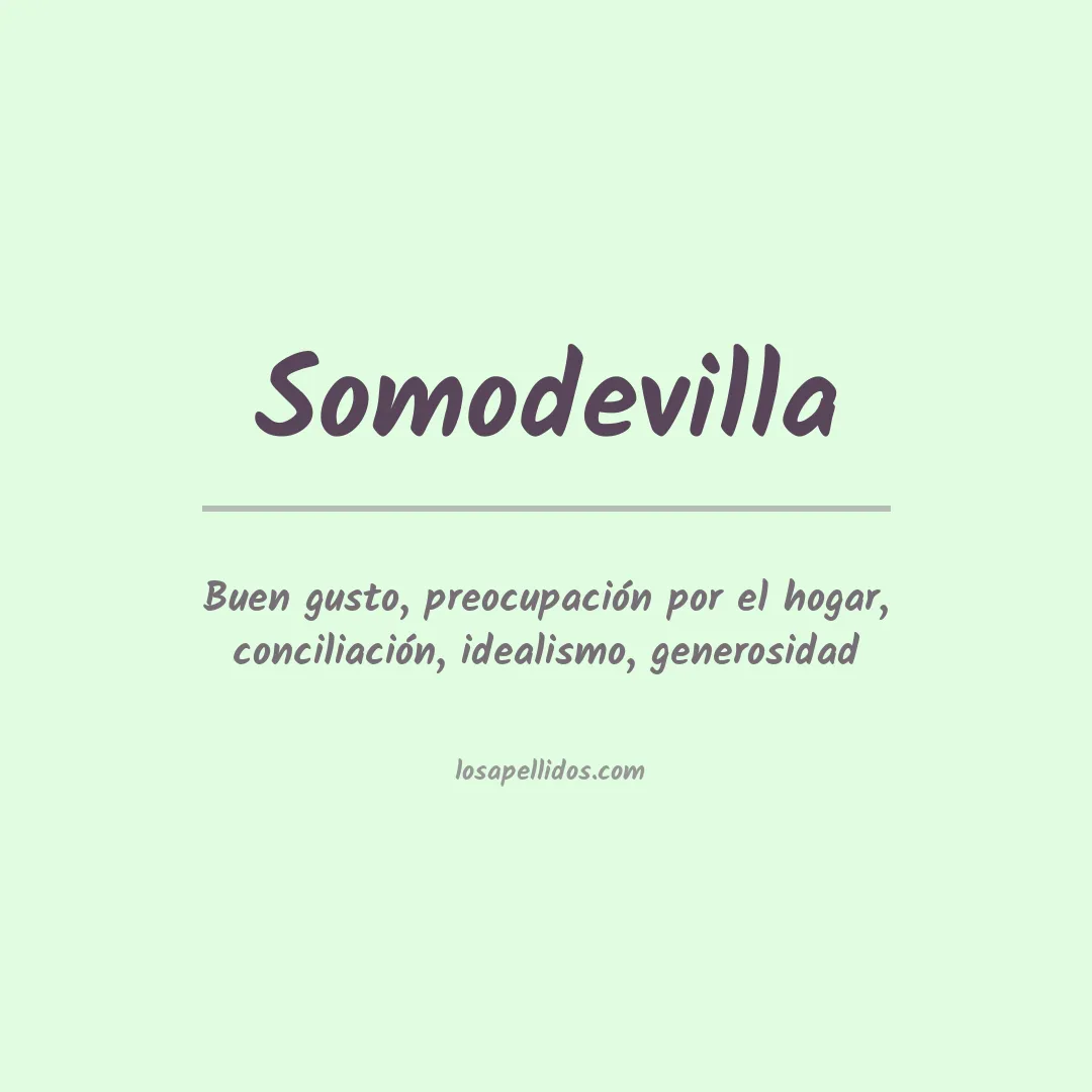 Apellido Somodevilla