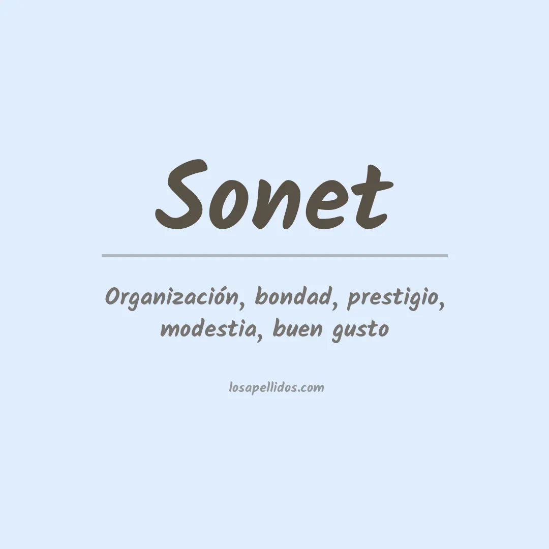 Apellido Sonet