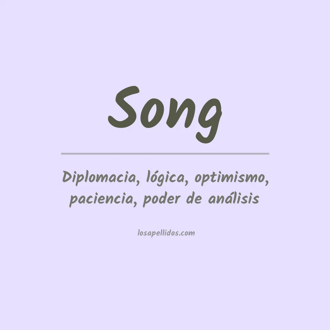 Apellido Song