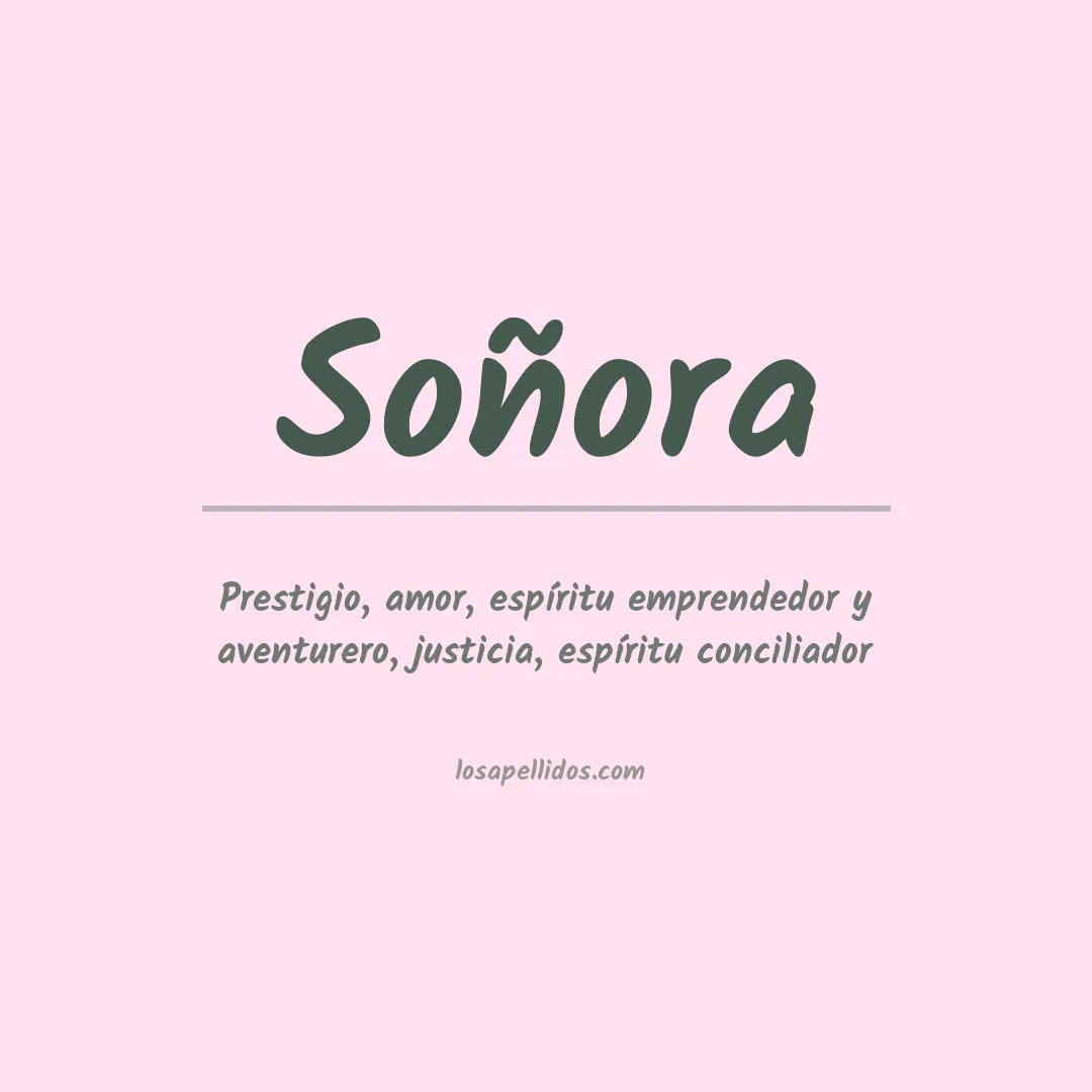 Apellido Soñora