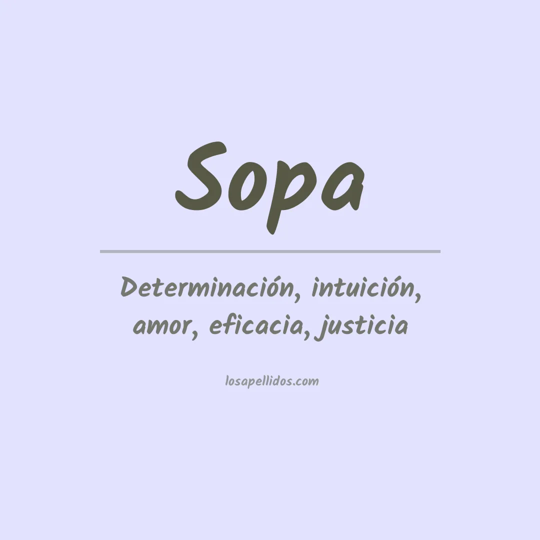 Apellido Sopa