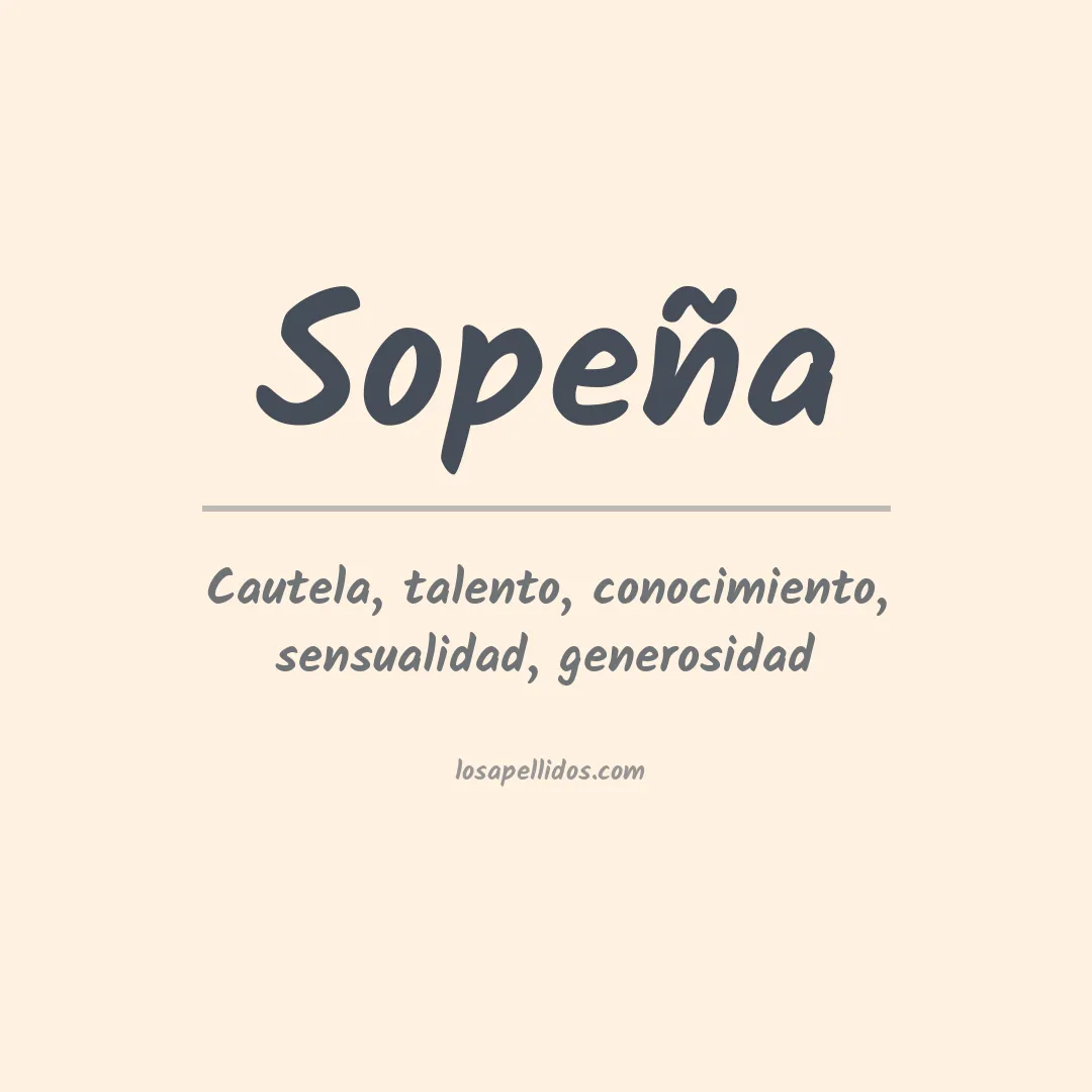 Apellido Sopeña