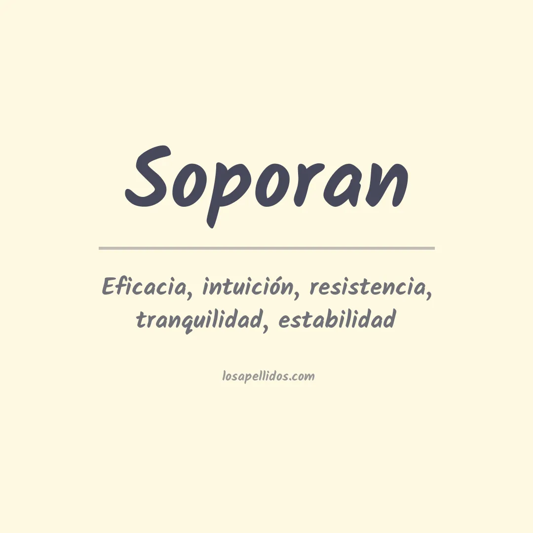 Apellido Soporan