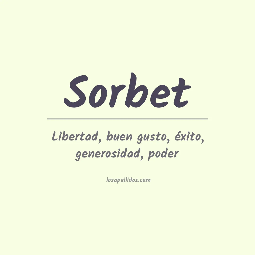 Apellido Sorbet