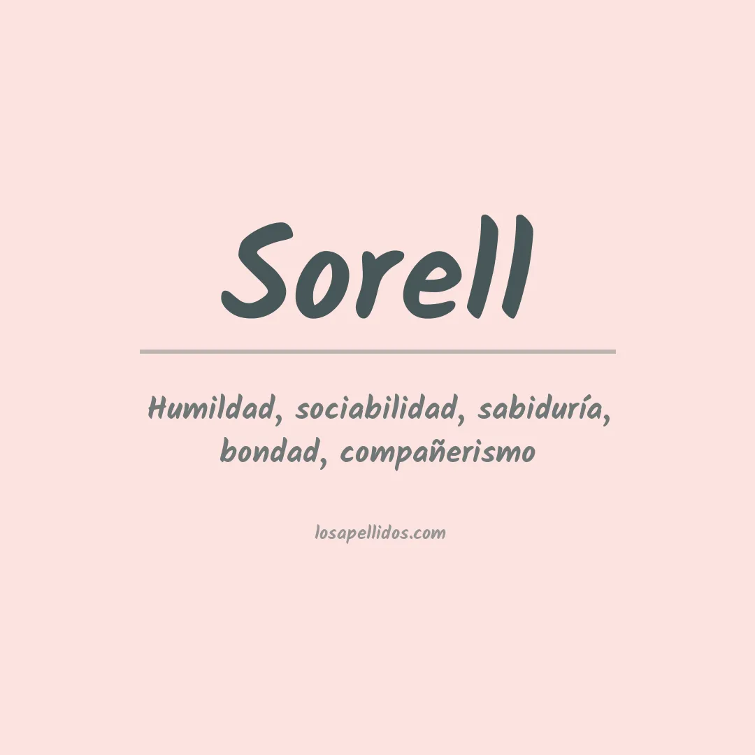 Apellido Sorell