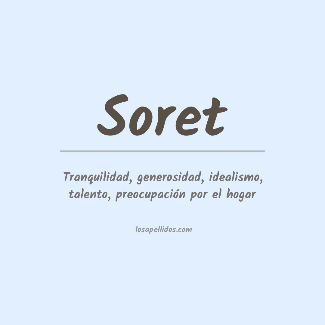 Apellido Soret