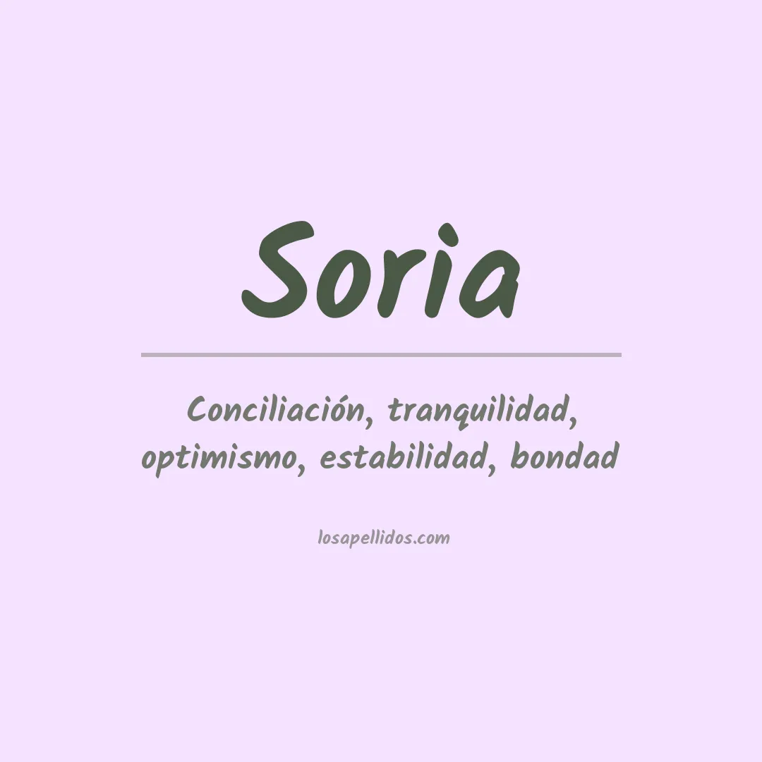 Apellido Soria