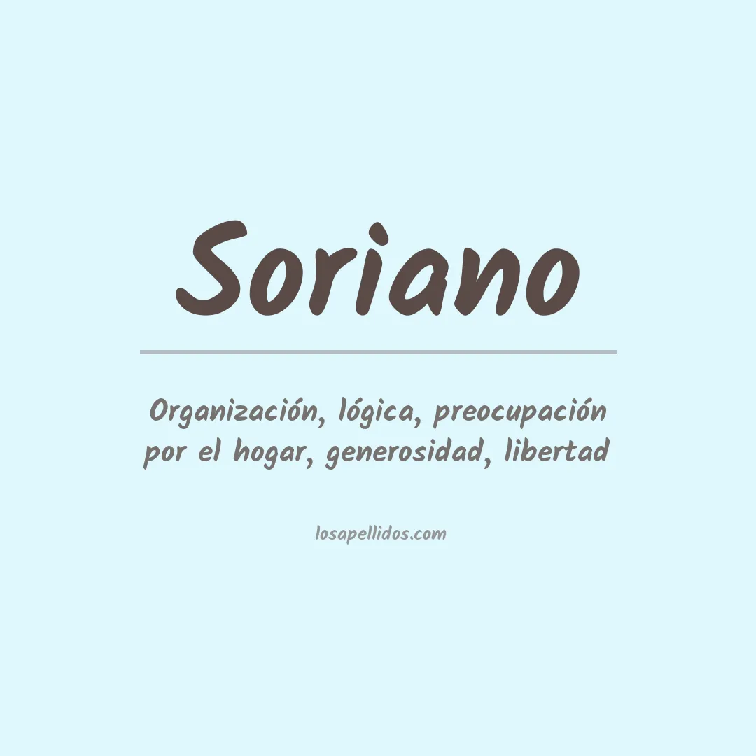 Apellido Soriano