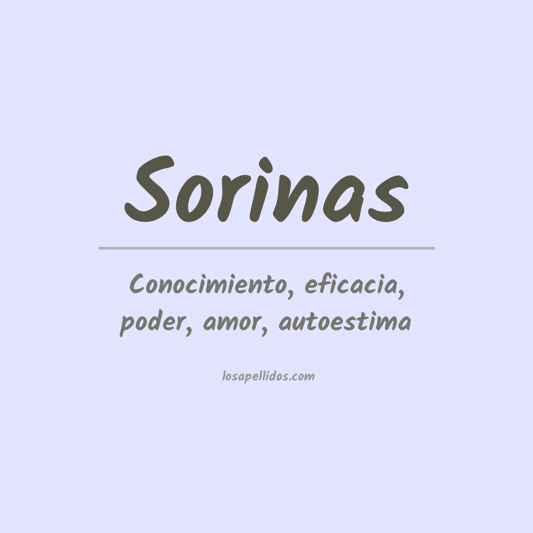 Apellido Sorinas