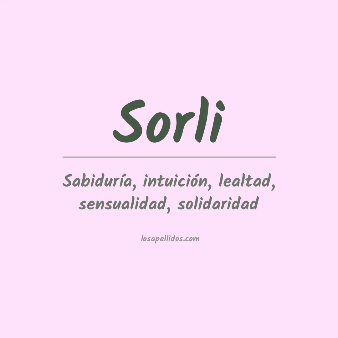 Apellido Sorli