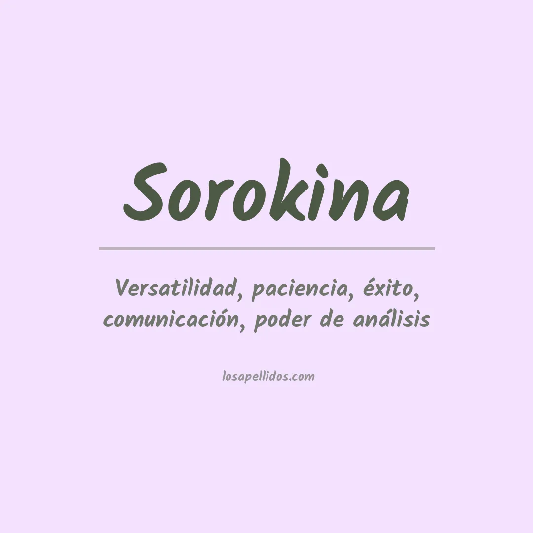 Apellido Sorokina