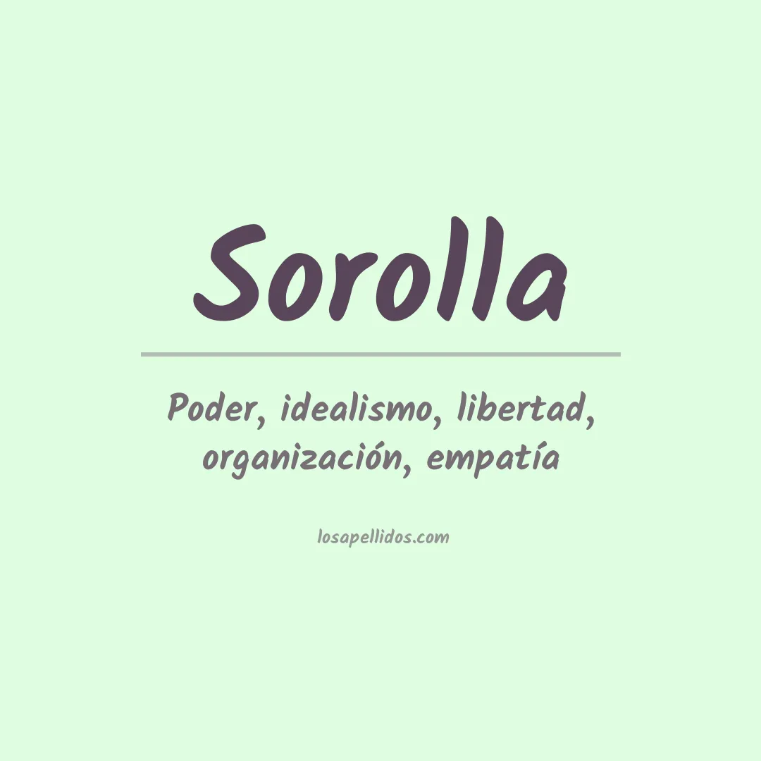Apellido Sorolla