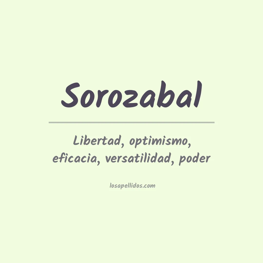 Apellido Sorozabal