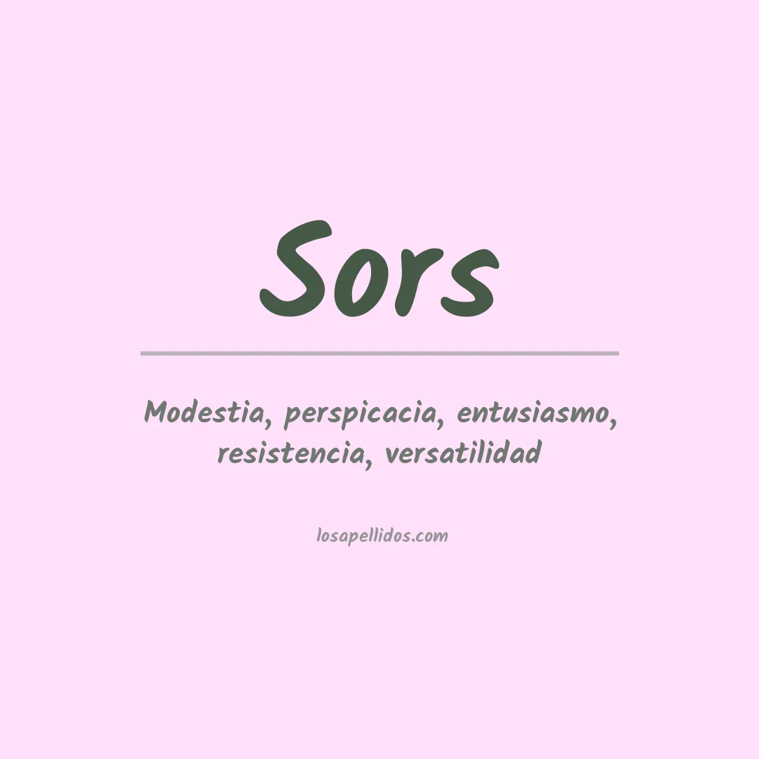 Apellido Sors